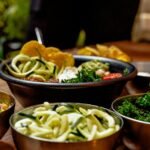 green vegetable dish on brown ceramic bowl